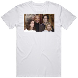 Charles Barkley Kurt Cobain Snl 1993 Mens Cotton T Shirt