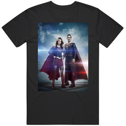 Supergirl Tv Show Super Cousins Comic Cult Classic Mens Cotton T Shirt