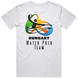 Hungary Water Polo Team Rio 2016 Olympic Event Logo Mens Cotton T Shirt