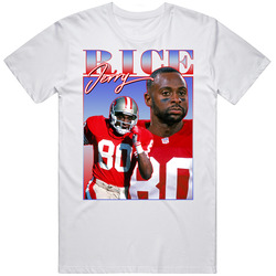 Jerry Rice 90s Style Mens Cotton T Shirt