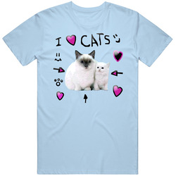 I Heart Cats Roblox Avatar Skins Mens Cotton T Shirt I Heart Cats Roblox Avatar Skins Mens Cotton T Shirt
