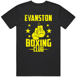 Evanston Illinois Boxing Club Cool Sports Fitness Mens Cotton T Shirt
