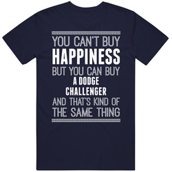 Buy A Dodge Challenger Happiness Car Lover Mens Cotton T Shirt