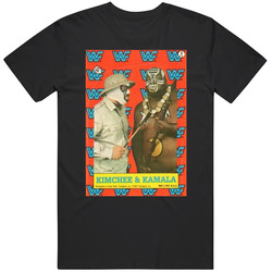 Kimchee And Kamala 1987 Wwf Topps Wrestling Cards Mens Cotton T Shirt