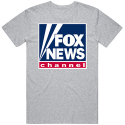 Fox News Grey Mens Cotton T Shirt Fox News Grey Mens Cotton T Shirt