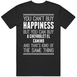 Buy A Chevrolet El Camino Happiness Car Lover Mens Cotton T Shirt