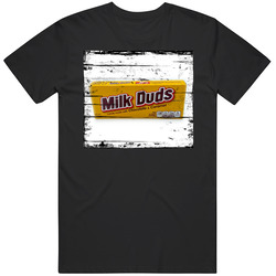 Milk Duds Chocolate Candy Cool Distressed Grunge Look Mens Cotton T Shirt