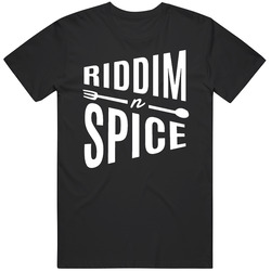 Riddim N Spice Favorite Restaurant Fan Mens Cotton T Shirt