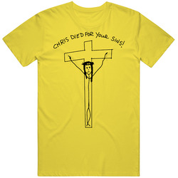 Chris Died For Your Sins Funny Weeds Tv Show Mens Cotton T Shirt
