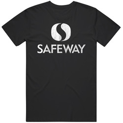 Safeway Grocery Store Logo Vintage Grunge Look Mens Cotton T Shirt