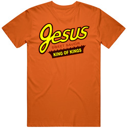 Jesus Reeses Parody Mens Cotton T Shirt