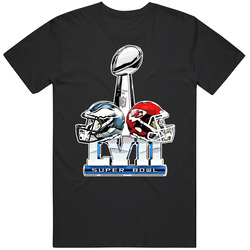 Super Bowl 57 Helmets Mens Cotton T Shirt