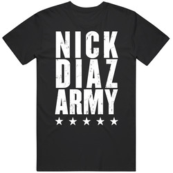 Nick Diaz Army Mma Fighter Fan Vintage Unisex T Shirt