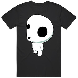 Princess Mononoke - Kodama Tree Spirit - Black Vintage Unisex T Shirt