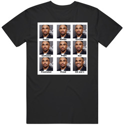 Jalen Hurts 4th & 1 Happy Sleepy Excited Confused Angry Sad Frustrated Proud Vintage Unisex T Shirt