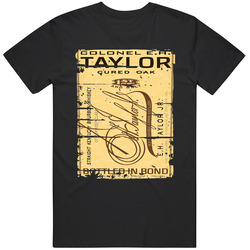 Colonel E H Taylor Bourbon  Alcohol Drinking Gift Distressed Look Vintage Unisex T Shirt