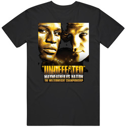 Floyd Mayweather Ricky Hatton Undefeated Boxing Promo Vintage Unisex T Shirt