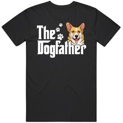 Corgi The Dogfather Father's Day Vintage Unisex T Shirt