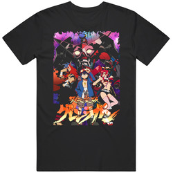 Tengen Toppa Gurren Lagann Anime Tv Show Vintage Unisex T Shirt