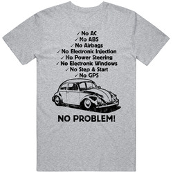 1965 Volkswagen Beetle No Problem Vintage Car Vintage Unisex T Shirt
