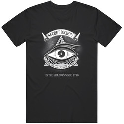 T-shirt for Illuminati - Secret society. Novus ordu seclorum. In the shadows since 1776 Vintage Unisex T Shirt