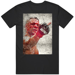 Bloody Nate Diaz Art Print Vintage Unisex T Shirt
