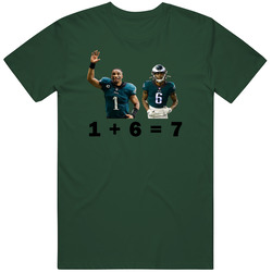 1 Plus 6 Is 7 Eagles Football Vintage Unisex T Shirt