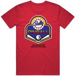 Bally Pinball, T-shirt, Retro, Classic Arcade, Game, Silver Ball, Vintage Style Vintage Unisex T Shirt