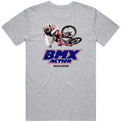 BMX Action Magazine, T-Shirt, Retro, Freestylin', Hutch, Haro, GT Racing, Bike Vintage Unisex T Shirt