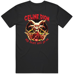 Hilarious Celine Dion My Heart Will Go On Funny Metal Parody Vintage Unisex T Shirt