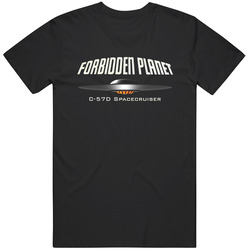 Forbidden Planet Cruiser C-57d Science Fiction Film Vintage Unisex T Shirt