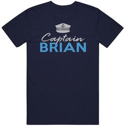 Captain Custom With Any Name Personalized With Boat Vessell Yacht Name Vintage Unisex T Shirt