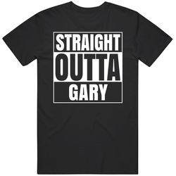 Straight Outta Gary Indiana City Parody Vintage Unisex T Shirt