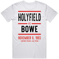 Holyfield Vs Bowe November 6 1993 Caesars Palace Las Vegas Boxing Vintage Unisex T Shirt