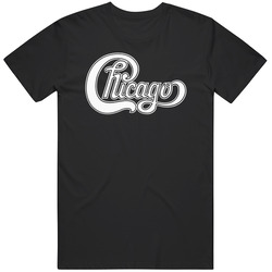 Chicago Band Logo Rock Music Celebrity Tribute Worn Look Vintage Unisex T Shirt