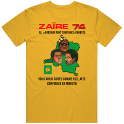 Rumble in the Jungle, '74, T-Shirt, Muhammad Ali, George Forman, Zaire Vintage Unisex T Shirt