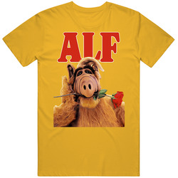 Alf With Rose 80s 90s Tv Show Sitcom Vintage Unisex T Shirt