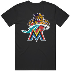 Miami Pro Sports Teams Logo Mashup City Pride Fan Vintage Unisex T Shirt