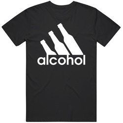 Alcohol Adidas Logo Parody Beer Drinking Party Vintage Unisex T Shirt