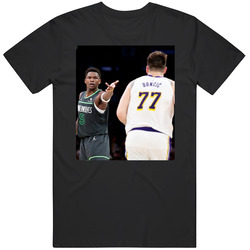 Anthony Edwards Gestures Towards Luka Fan Vintage Unisex T Shirt