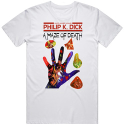 Philip K. Dick, A Maze Of Death, T-shirt, Science Fiction, Ubik, Scanner Darkly, Novel Vintage Unisex T Shirt