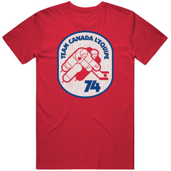 Team Canada L'equipe, 1974, T-shirt, Hockey, Soviet, Series, Summit, Ihl, Retro Mens Cotton Classic T Shirt