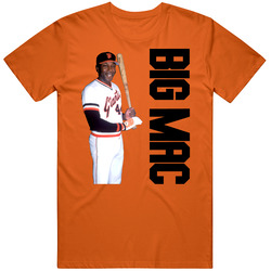 San Francisco Baseball Sf Willie Mccovey Big Mac Mens Cotton Classic T Shirt