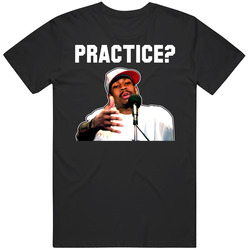 Practice Allen Iverson Mens Cotton Classic T Shirt