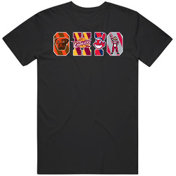 Cleveland Ohio Sports Teams Basketball Football College Baseball Mens Cotton Classic T Shirt