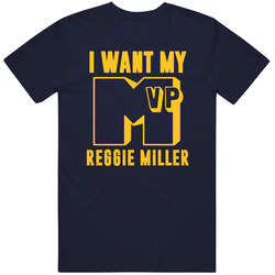 Reggie Miller I Want My Mvp Indiana Basketball Mens Cotton Classic T Shirt