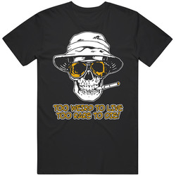 Hunter S Thompson Too Weird To Live Too Rare To Die Mens Cotton Classic T Shirt