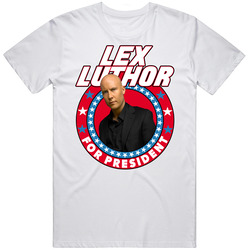 Lex Luthor Smallville For President Tv Show Villain Fan Mens Cotton Classic T Shirt