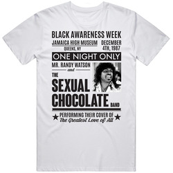 Mr. Randy Watson And The Sexual Chocolate Band Coming To America Black Comedy Movie Mens Cotton Classic T Shirt