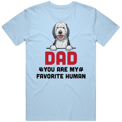 Sheepadoodle Dad Favorite Human Father's Day Mens Cotton Classic T Shirt